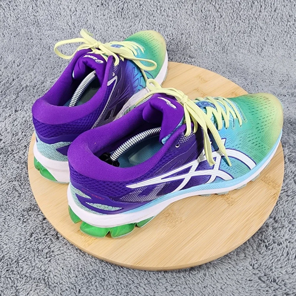 ASICS GT 1000 10 Womens 9.5 Purple Running Shoes Sneakers FlyteFoam 1012B123 - Picture 6 of 11